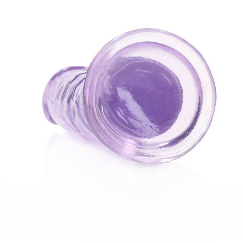 REALROCK 15.5 cm Straight Dildo -  -  15.5 cm (6'') Dong in clear purple design, ideal for intimate essentials for her.