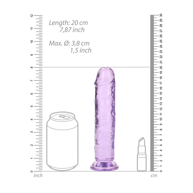 REALROCK 18 cm Straight Dildo -  -  18 cm (7'') Dong