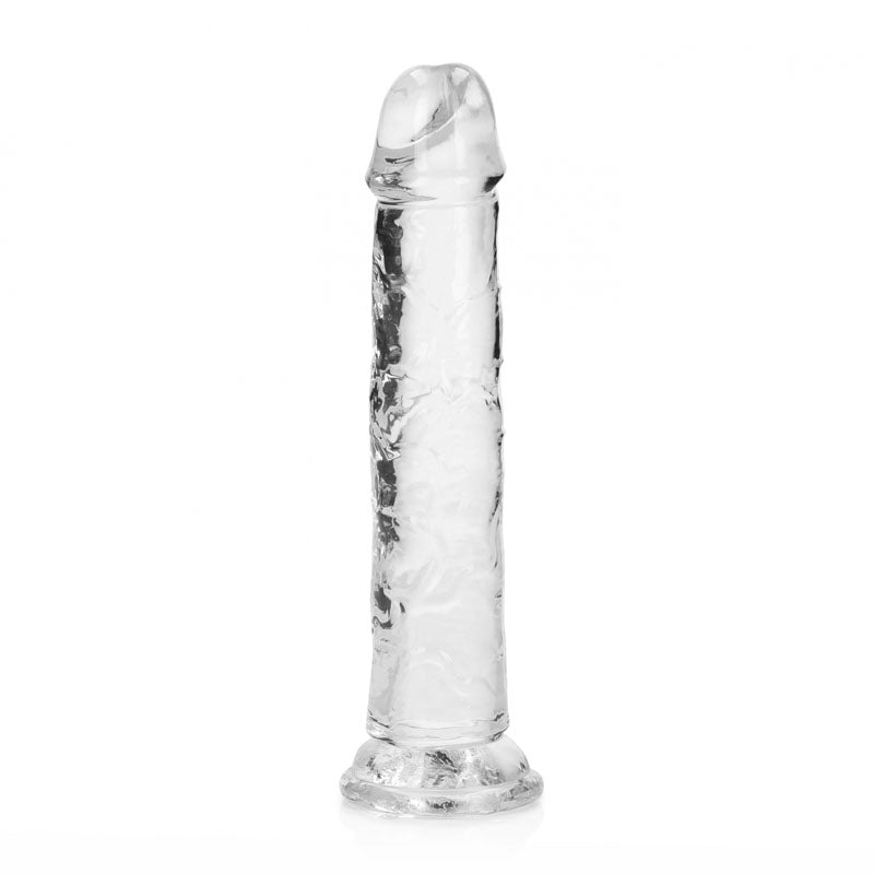 REALROCK 18 cm Straight Dildo -  -  18 cm (7'') Dong, clear dildo for intimate essentials and pleasure.