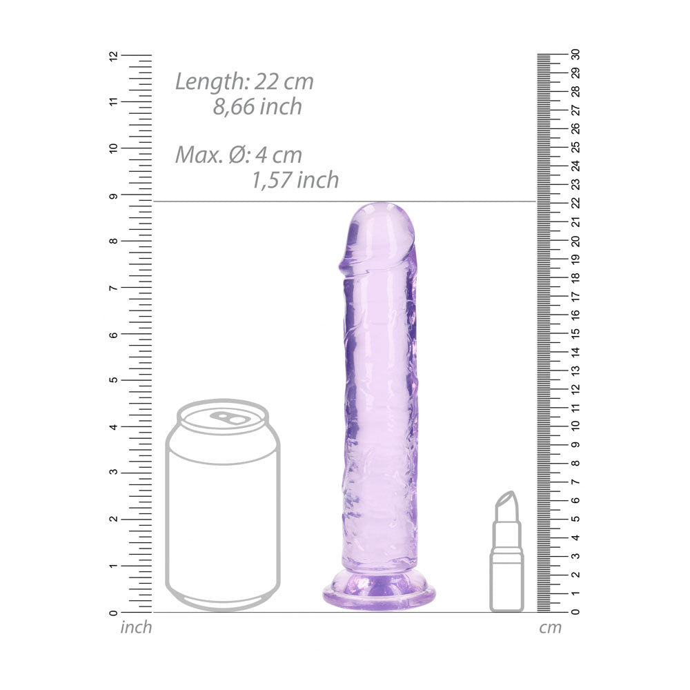 REALROCK 20 cm Straight Dildo -  -  20 cm (8'') Dong