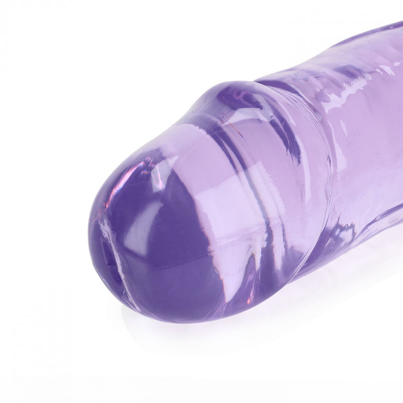 REALROCK 45 cm Double Dong -  -  45 cm (18'') Double Dong close-up of purple dildo