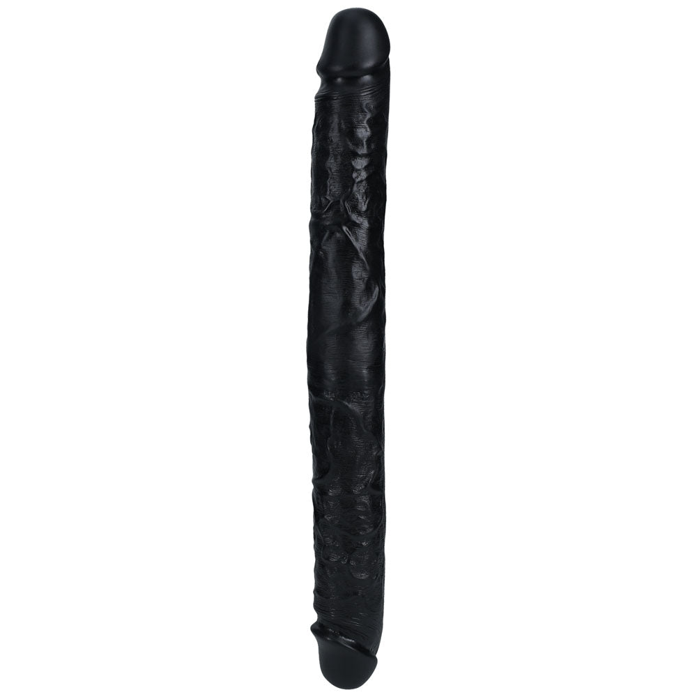 REALROCK 40cm Thick Double Dildo -  -  40 cm (16'') Thick Double Dong, black color, realistic design.