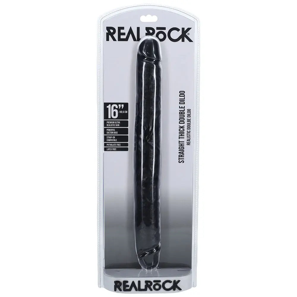 REALROCK 40cm Thick Double Dildo -  -  40 cm (16'') Thick Double Dong Shots Toys Discreet Intimate Essentials.