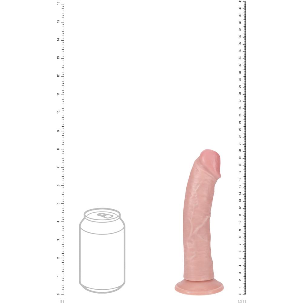 REALROCK 20cm Vibrating Cock -  -  20.3 cm (8'') USB Rechargeable Vibrating Dong