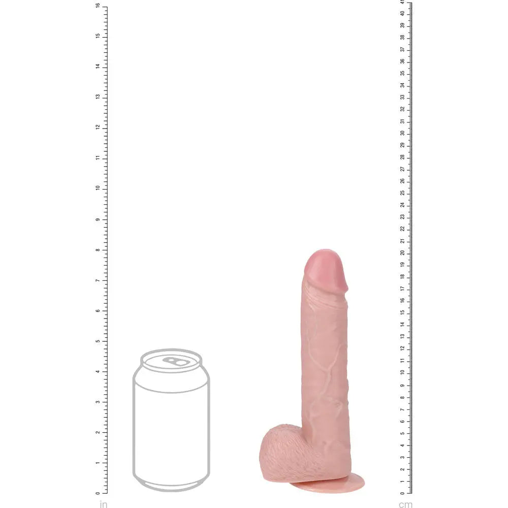 REALROCK 20cm Vibrating + Rotating Cock + Balls -  -  20.3 cm (8'') USB Rechargeable Vibrating and Rotating Dong Shots Toys Discreet Intimate Essentials.