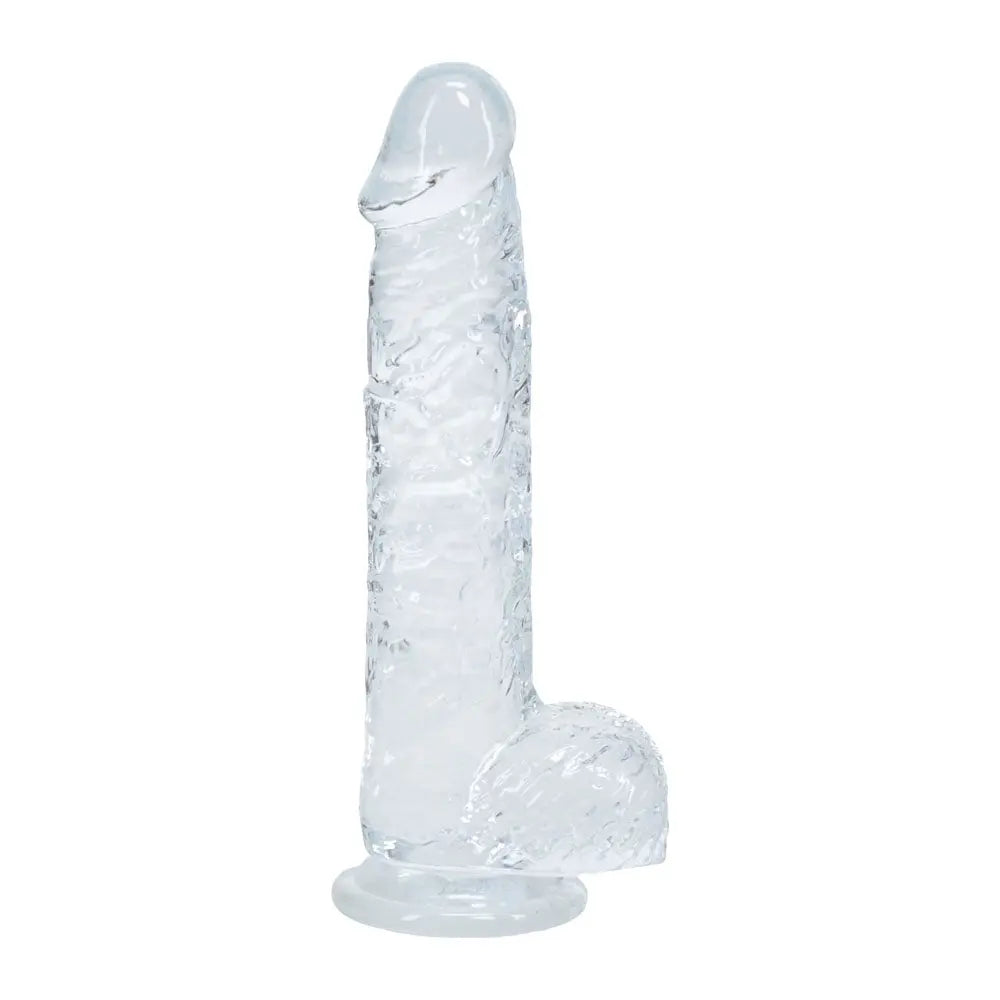 REALROCK 5'' Crystal  Dildo with Balls -  -  14.7 cm Dong Shots Toys Discreet Intimate Essentials.