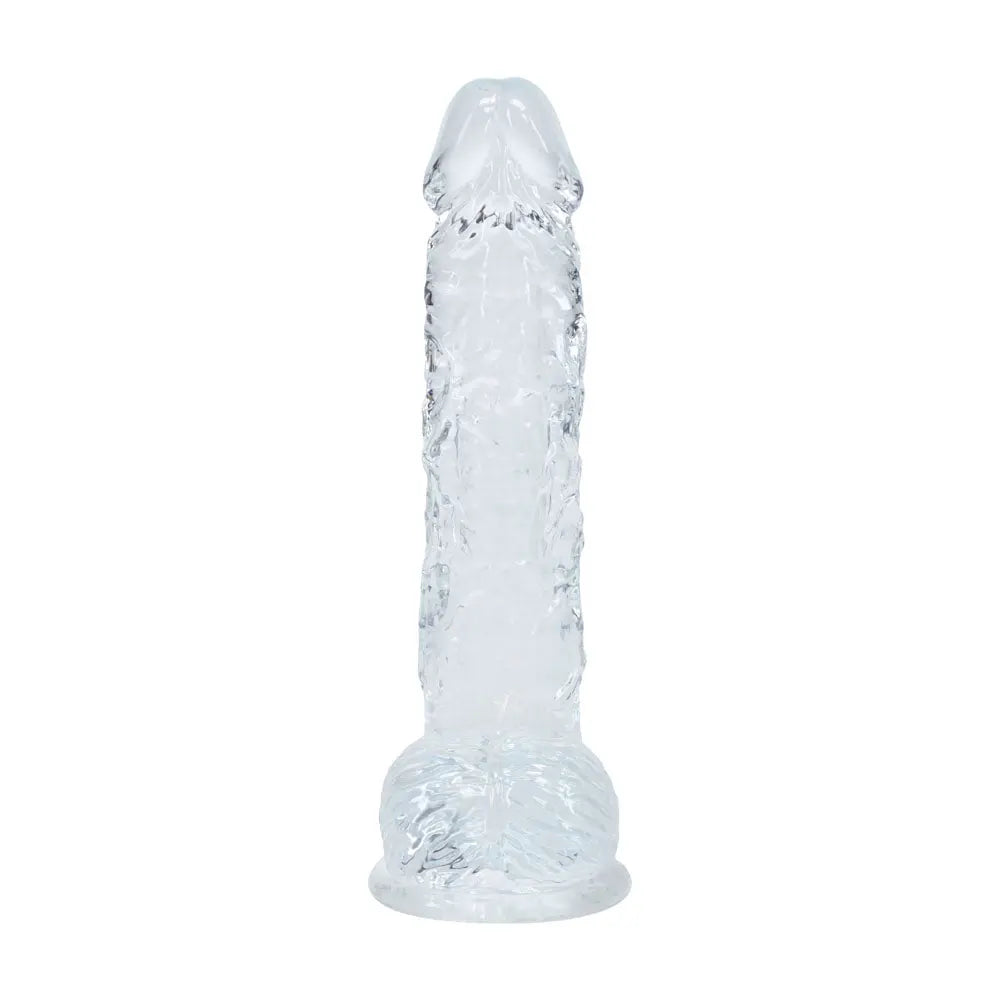 REALROCK 5'' Crystal  Dildo with Balls -  -  14.7 cm Dong Shots Toys Discreet Intimate Essentials.