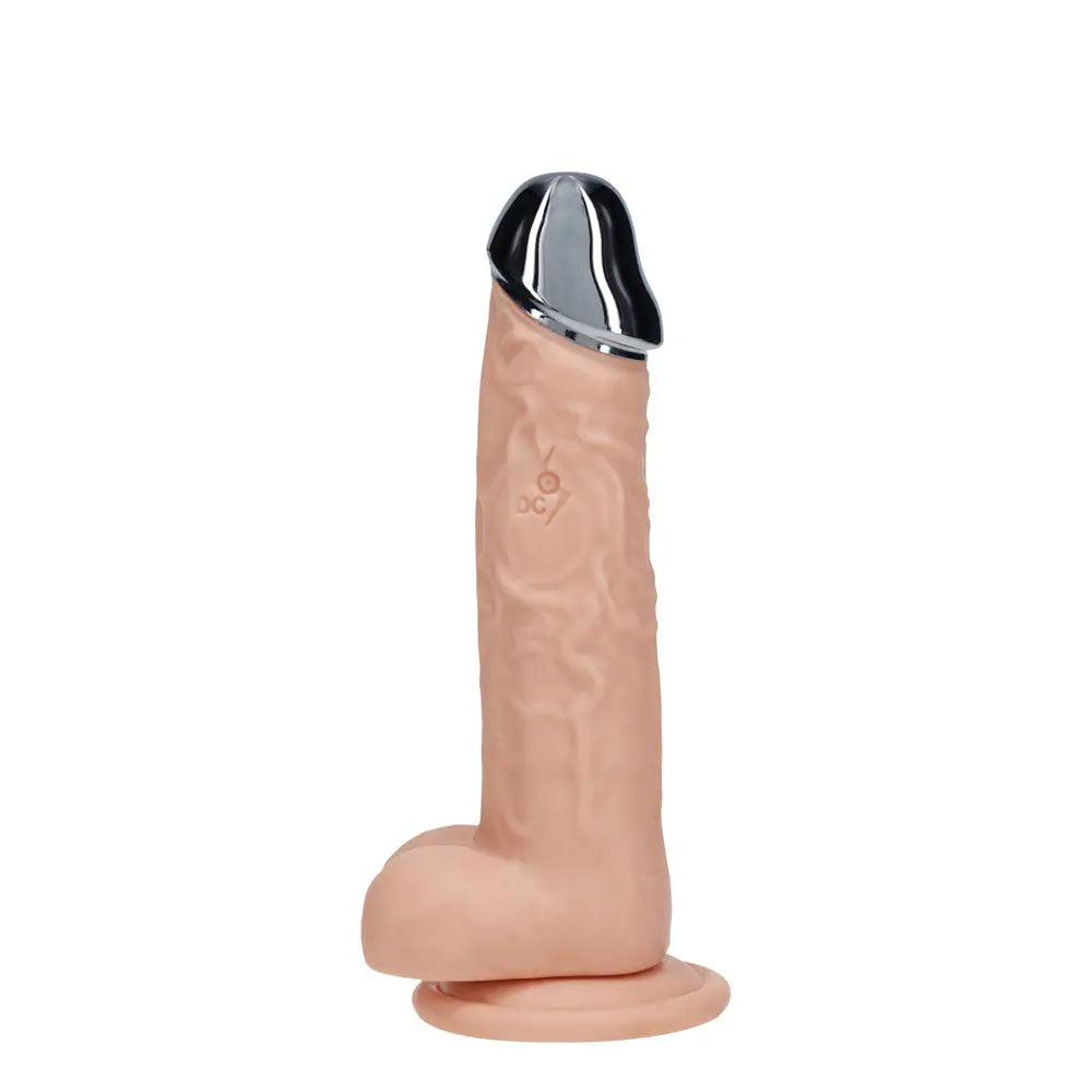REALROCK Metal Head 6'' Rechargeable Dildo -  -  16.2 cm USB Rechargeable Vibrating Dildo with Metal Head and Wireless Remote Shots Toys Discreet Intimate Essentials.