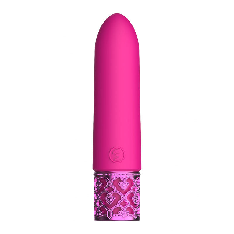 ROYAL GEMS Imperial - Silicone Rechargeable Bullet - 10 cm USB Rechargeable Bullet in vibrant pink color.