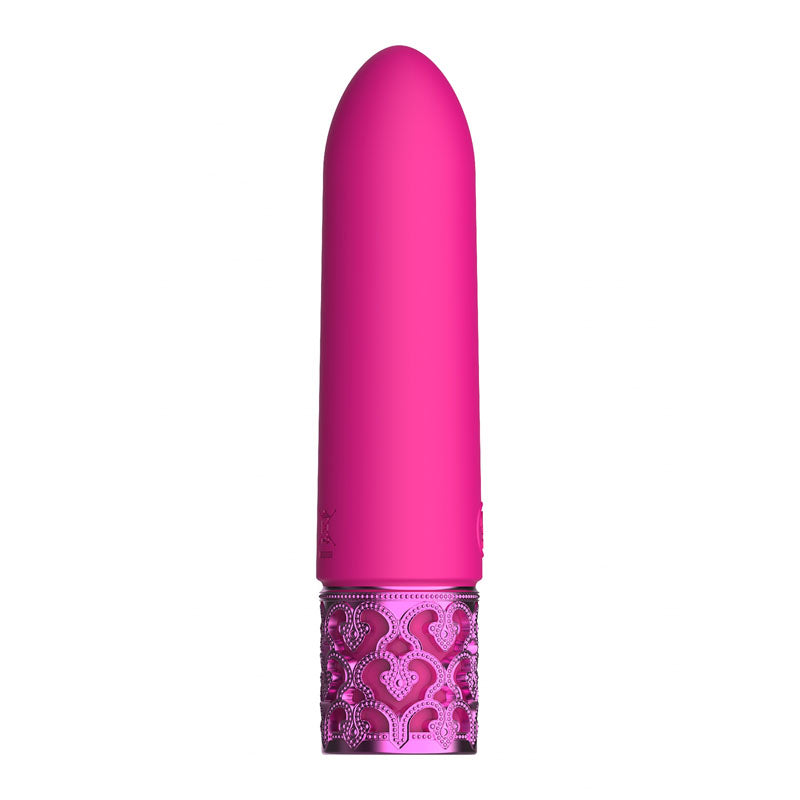 ROYAL GEMS Imperial - Silicone Rechargeable Bullet - 10 cm USB Rechargeable Bullet in vibrant pink color.