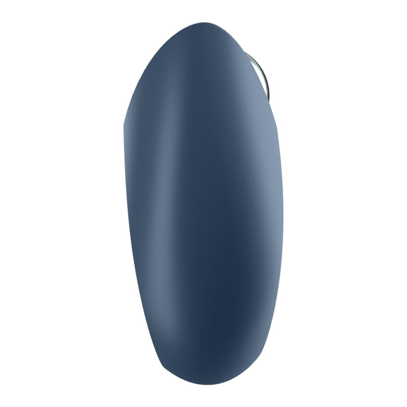Satisfyer Royal One - App Controlled Vibrating Cock Ring in sleek blue design, perfect for intimate essentials for her.