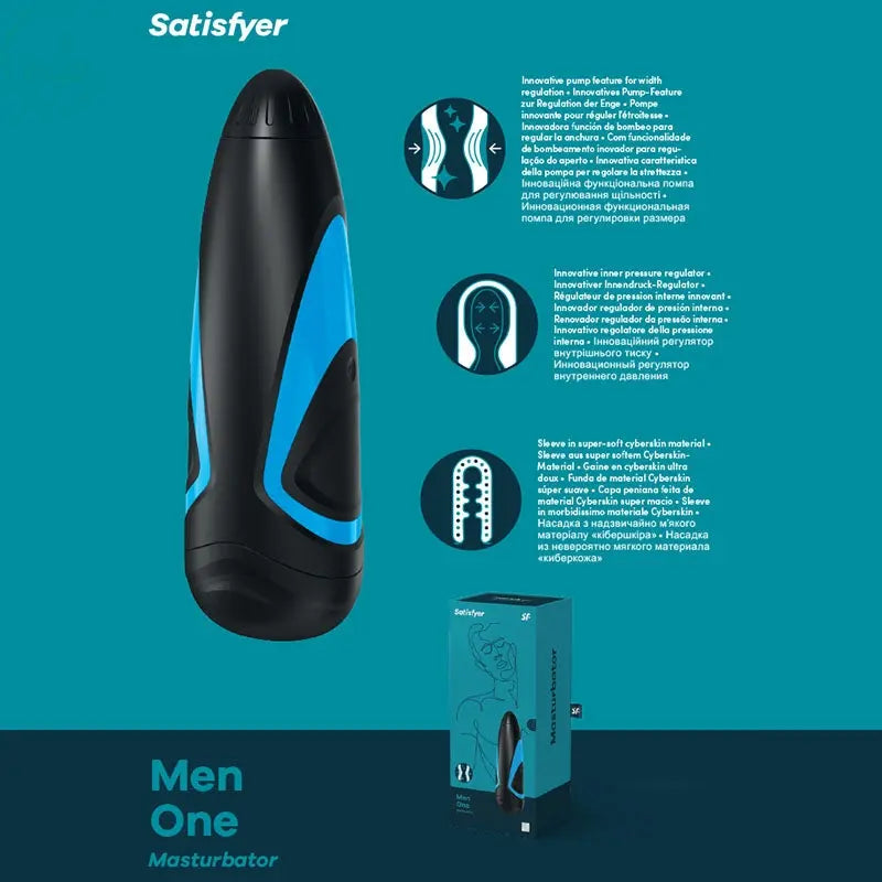 Affordable quality Satisfyer Men One - Male Masturbator  from Satisfyer by Discreet Intimate Essentials with Discreet Delivery 
