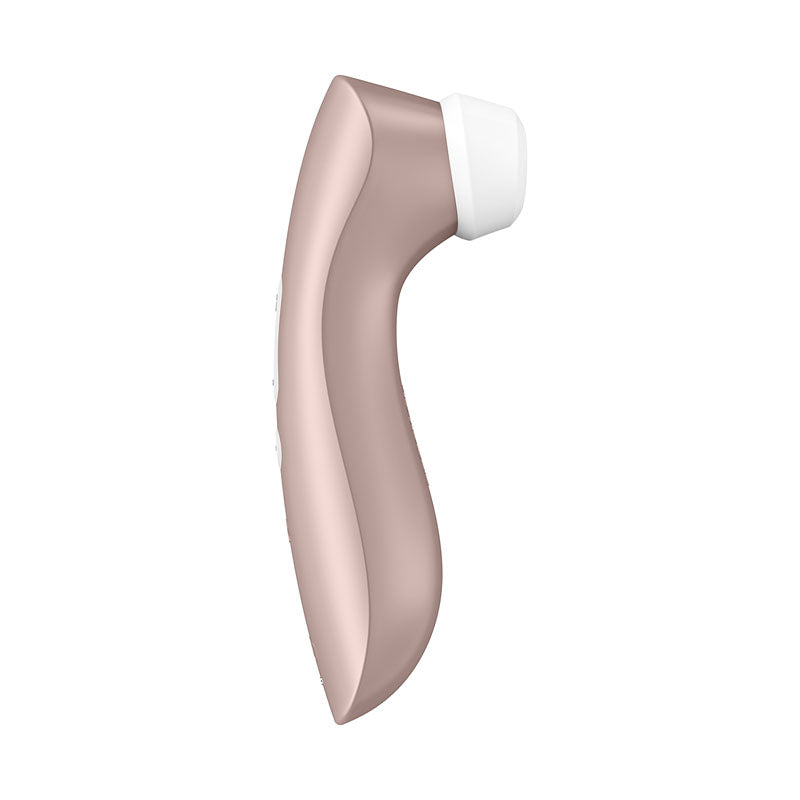 Satisfyer Pro 2+  -  Touch-Free USB-Rechargeable Clitoral Stimulator with Vibration side view image