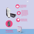 Satisfyer Pro Traveller - USB Rechargeable Touch-Free Clitoral Stimulator, perfect for on-the-go pleasure and discreet storage.