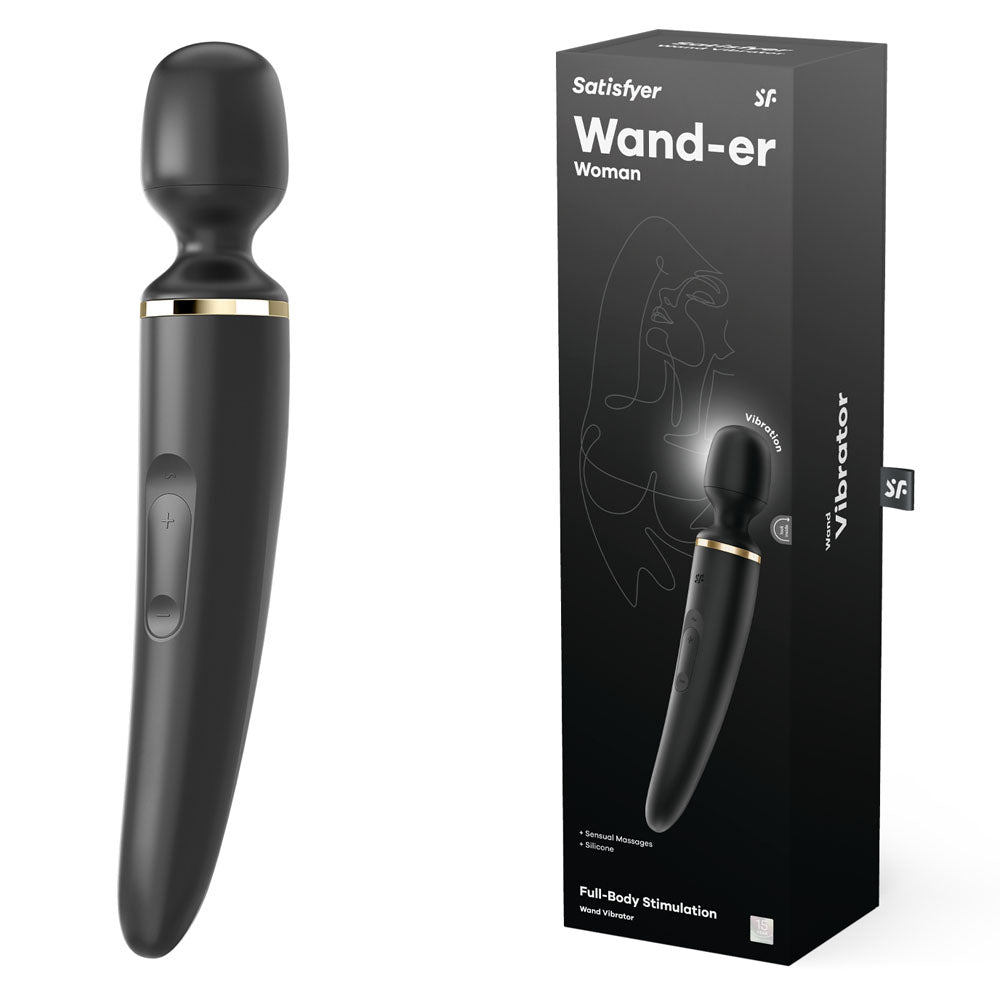 Satisfyer Wand-er Woman - USB Rechargeable Massager Wand, featuring sleek design and powerful stimulation.