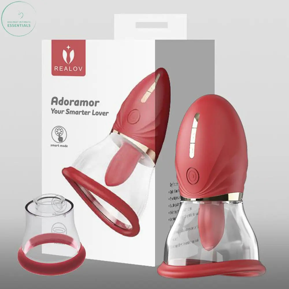 Affordable quality LuvPump Adoramor -  USB Rechargeable Licking & Sucking Ladies Pump  from LuvPump by Discreet Intimate Essentials with Discreet Delivery 