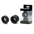 Sport Fucker Nutt Job Set featuring two black silicone cock rings in packaging.