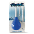 Skwert Medium 8 oz Douche Kit - 240 ml Unisex Douche Kit with blue bulb and translucent wands for hygiene.