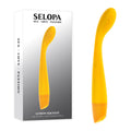 Selopa LEMON SQUEEZE - 18.4 cm USB Rechargeable Vibrator in yellow packaging for intimate essentials for her.
