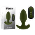 Selopa THE COLONEL - 10.1 cm USB Rechargeable Vibrating Butt Plug with Wireless Remote packaging and product.