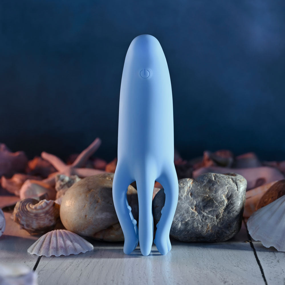 Selopa TENTACLE TICKLER - USB Rechargeable Vibrating Stimulator with six floppy tentacles and ergonomic handle.