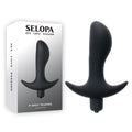 Selopa P-SPOT TRAINER - 12.7 cm Vibrating Prostate Massager with silicone design and packaging for intimate pleasure.