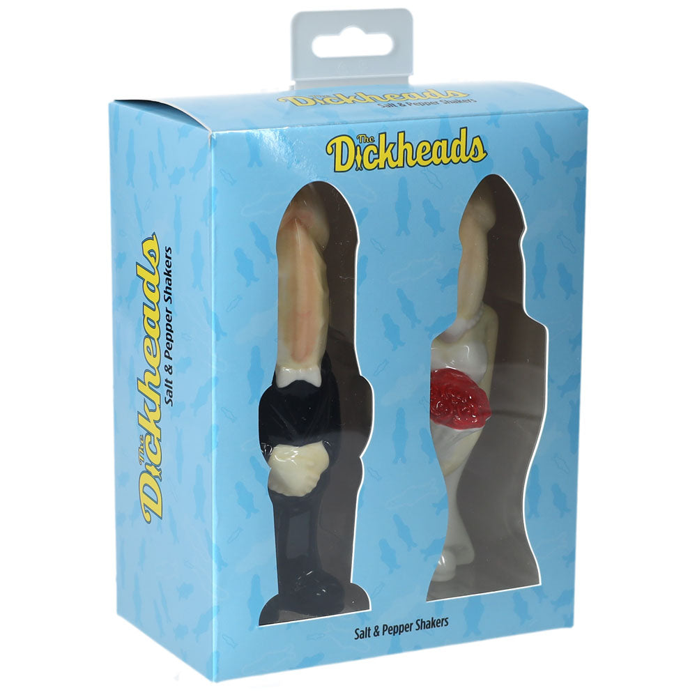 S-LINE The Dickheads - Salt and Pepper Shakers - Novelty Salt & Pepper Shakers in packaging for humorous kitchen decor.
