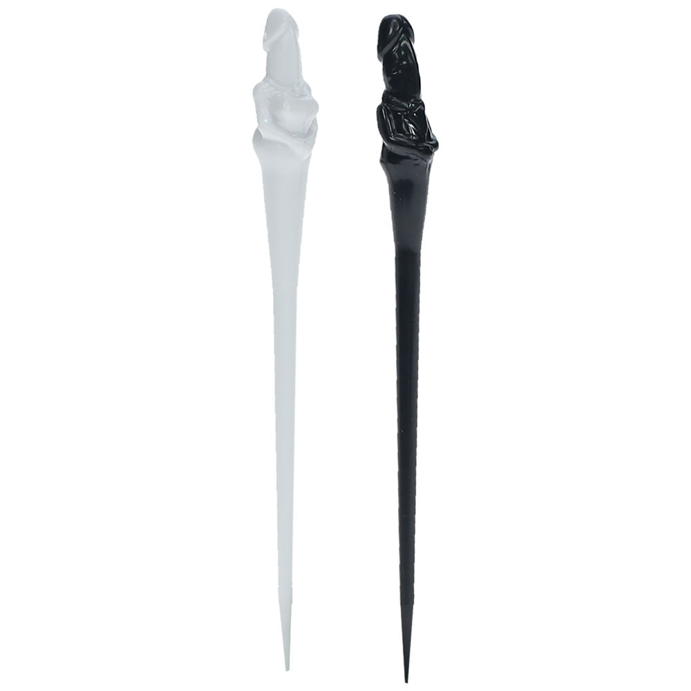 S-LINE The Dickheads - Couples Toothpicks - Black/White Novelty Toothpicks - 20 Pack showing black and white designs.