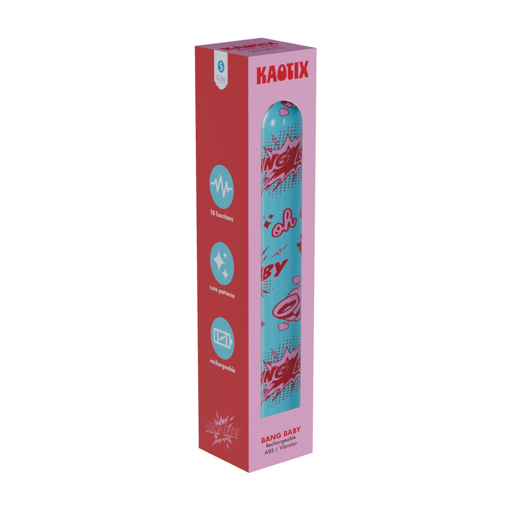 S-LINE Kaotix Display Box - USB Rechargeable Vibrators - Counter Display of 4 x 5 each with bold graphics.