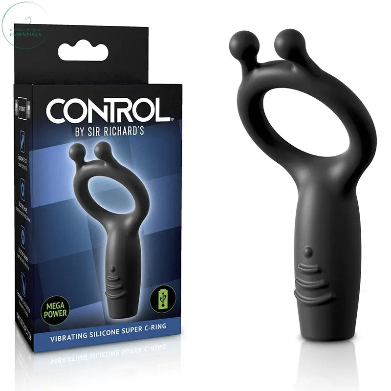 Affordable quality Sir Richards Vibrating Silicone Super C-Ring - Grey USB Rechargeable Vibrating Cock Ring  from Pipedream by Discreet Intimate Essentials with Discreet Delivery 
