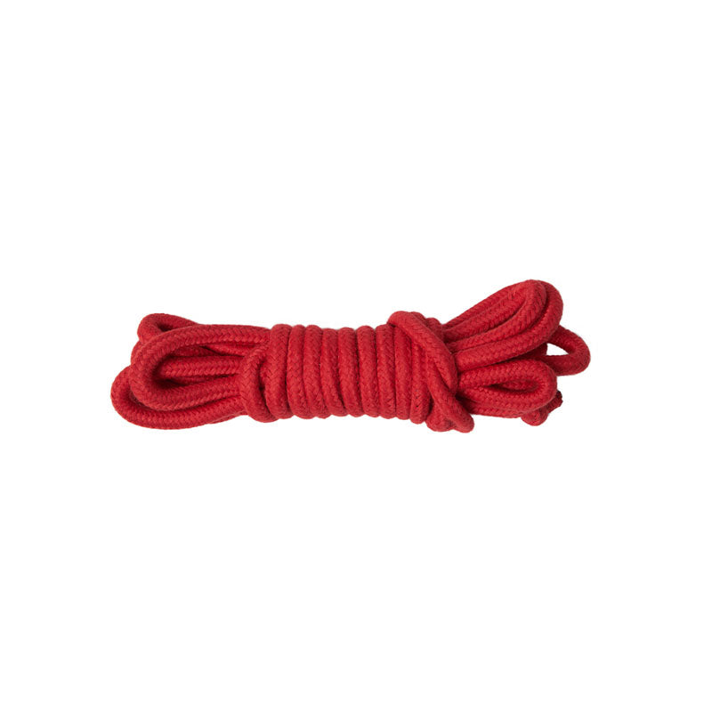 Sex & Mischief Amor Rope - 2  Bondage Ropes - 4.5 m Lengths, red rope for intimate play and bondage.