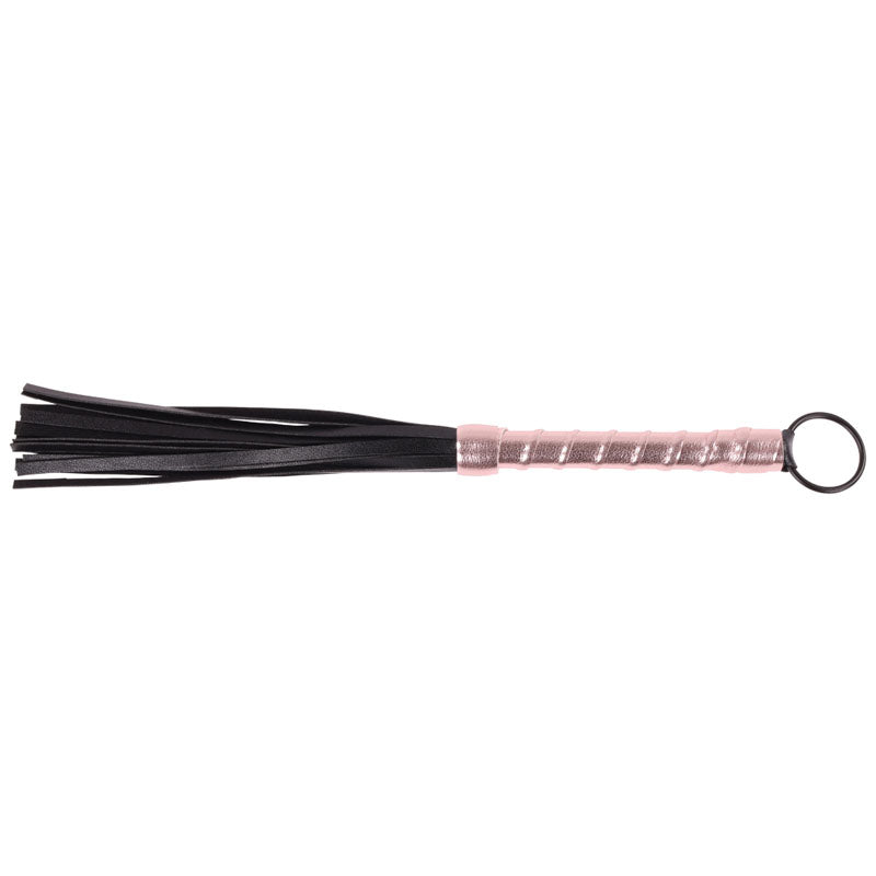 Soft mini flogger from the Sex & Mischief Brat Kit - 5 Piece Beginner Bondage Kit for playful intimate moments.