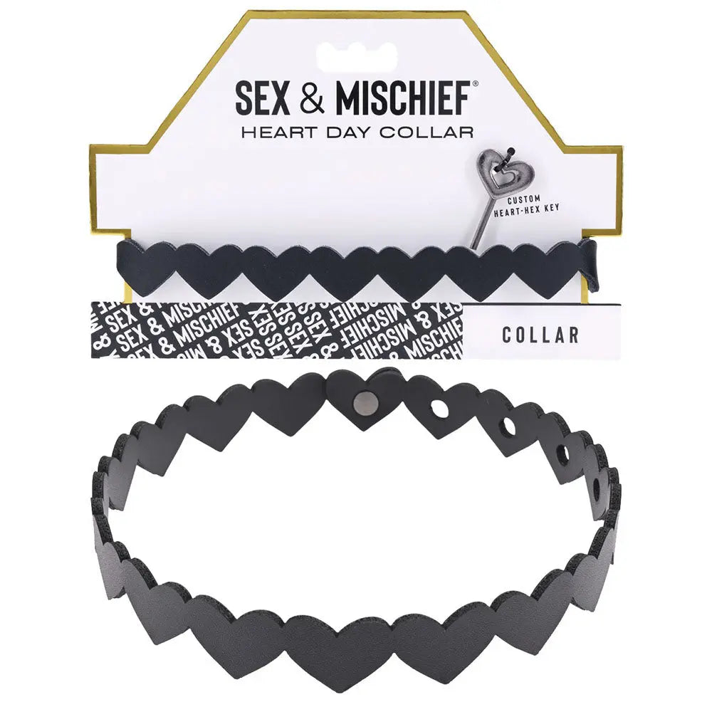 Sex & Mischief Heart Day Collar -  Collar Sportsheets Discreet Intimate Essentials.