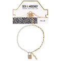 Sex & Mischief Pearl Day Collar - Pearl/Gold Necklace Sportsheets Discreet Intimate Essentials.