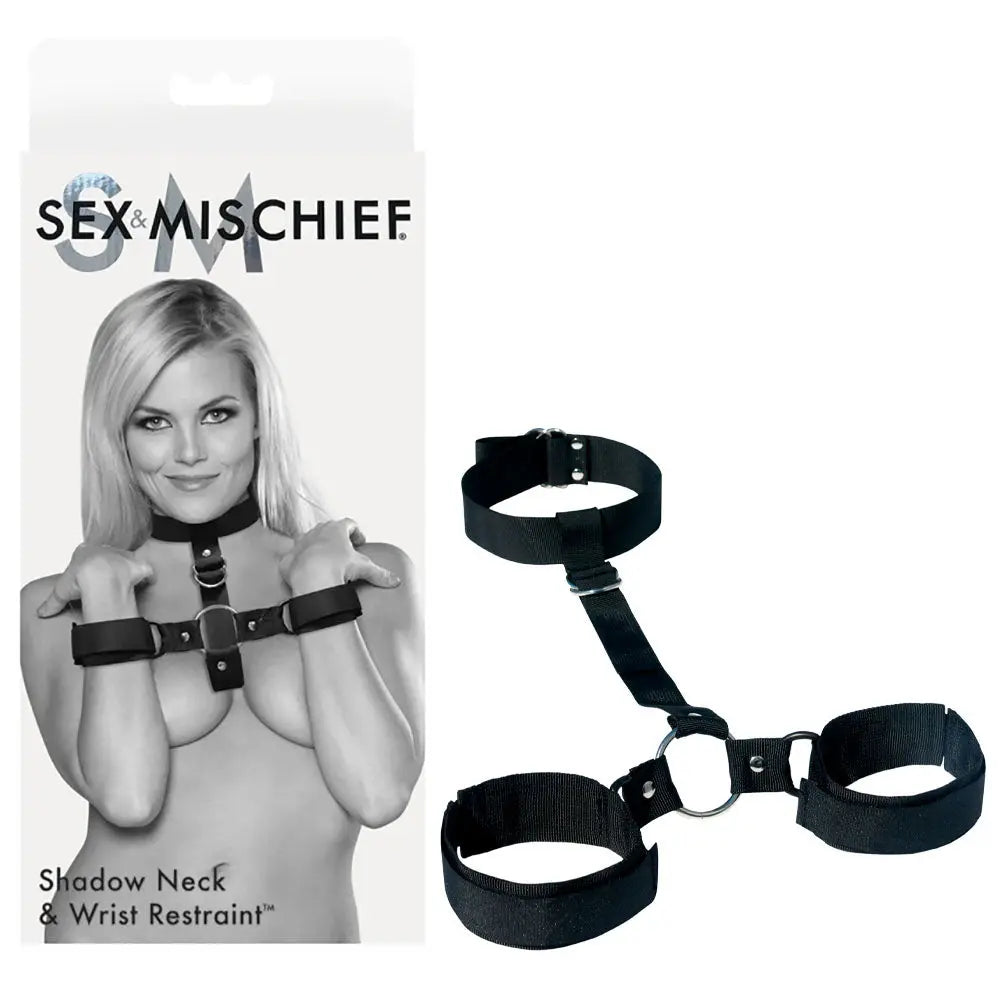 Sex & Mischief Shadow Neck and Wrist Restraint -  Restraints Sportsheets Discreet Intimate Essentials.