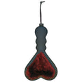 Sex & Mischief Enchanted Heart Paddle - /Black Paddle featuring vegan burgundy fur and faux leather for intimate essentials.