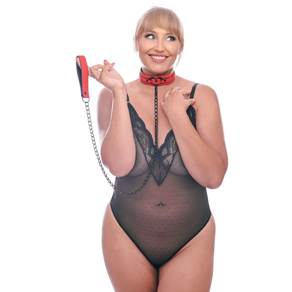 Sex & Mischief Amor Collar and Leash -  Restraint Sportsheets Discreet Intimate Essentials.