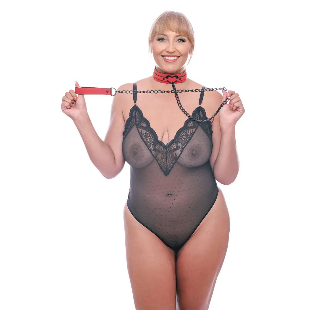 Sex & Mischief Amor Collar and Leash -  Restraint Sportsheets Discreet Intimate Essentials.