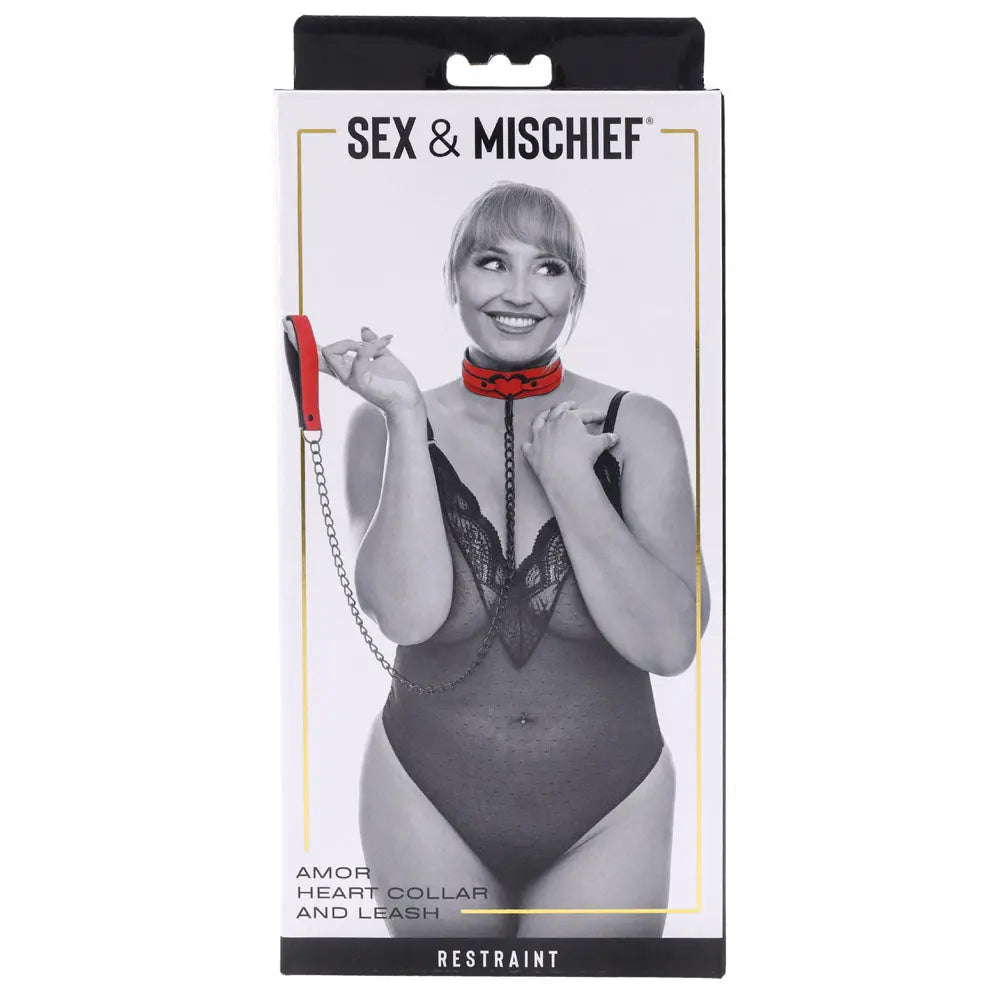 Sex & Mischief Amor Collar and Leash -  Restraint Sportsheets Discreet Intimate Essentials.