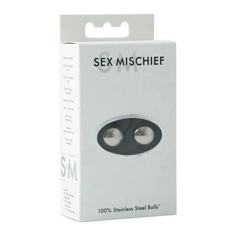 Sex & Mischief 100% Stainless Steel Balls - Stainless Steel Ben Wa Balls Sportsheets Discreet Intimate Essentials.