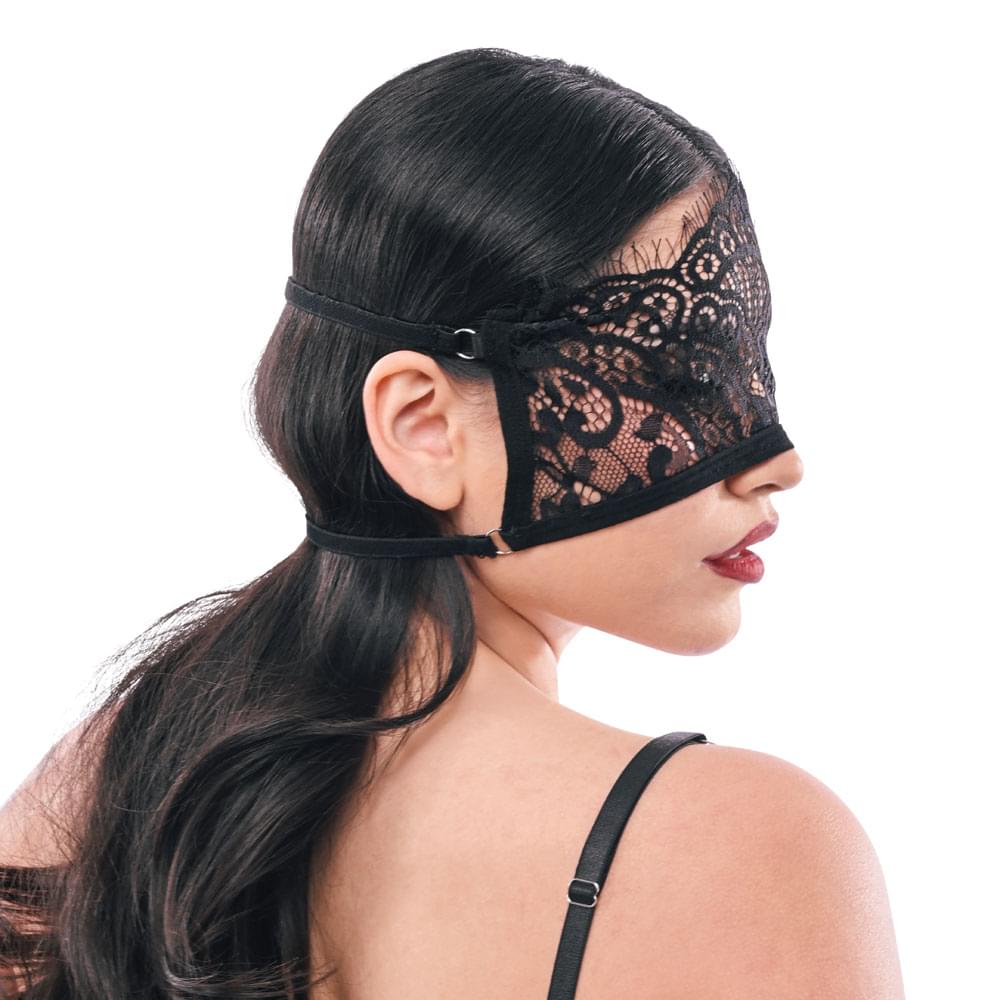 S&M Veiled Vision Lace Blindfold -  Lace Blindfold