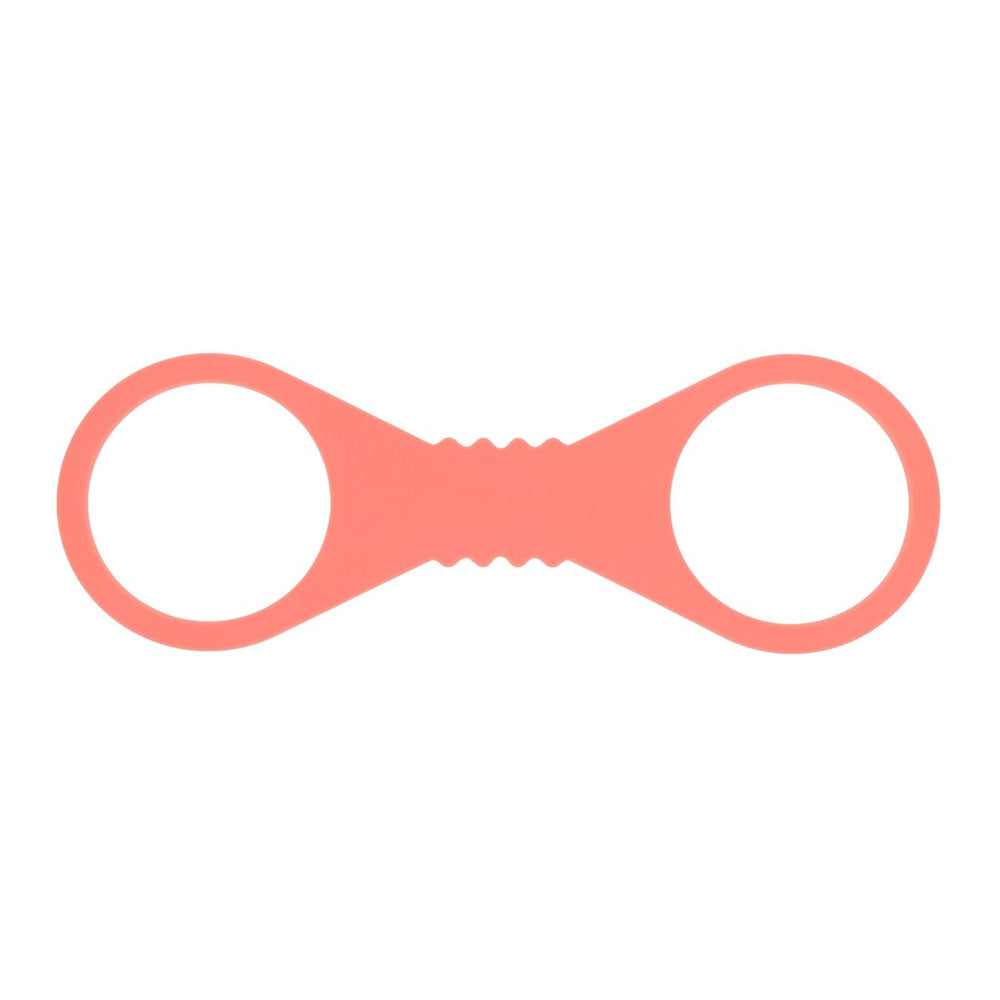 Sex & Mischief Peaches n CreaMe Large Silicone Cuffs - Peach Large Silicone Restraints in soft silicone for comfortable restraint.