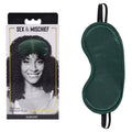 Sex & Mischief Indica Blindfold - Eye Mask in emerald green satin for heightened sensations and comfort.