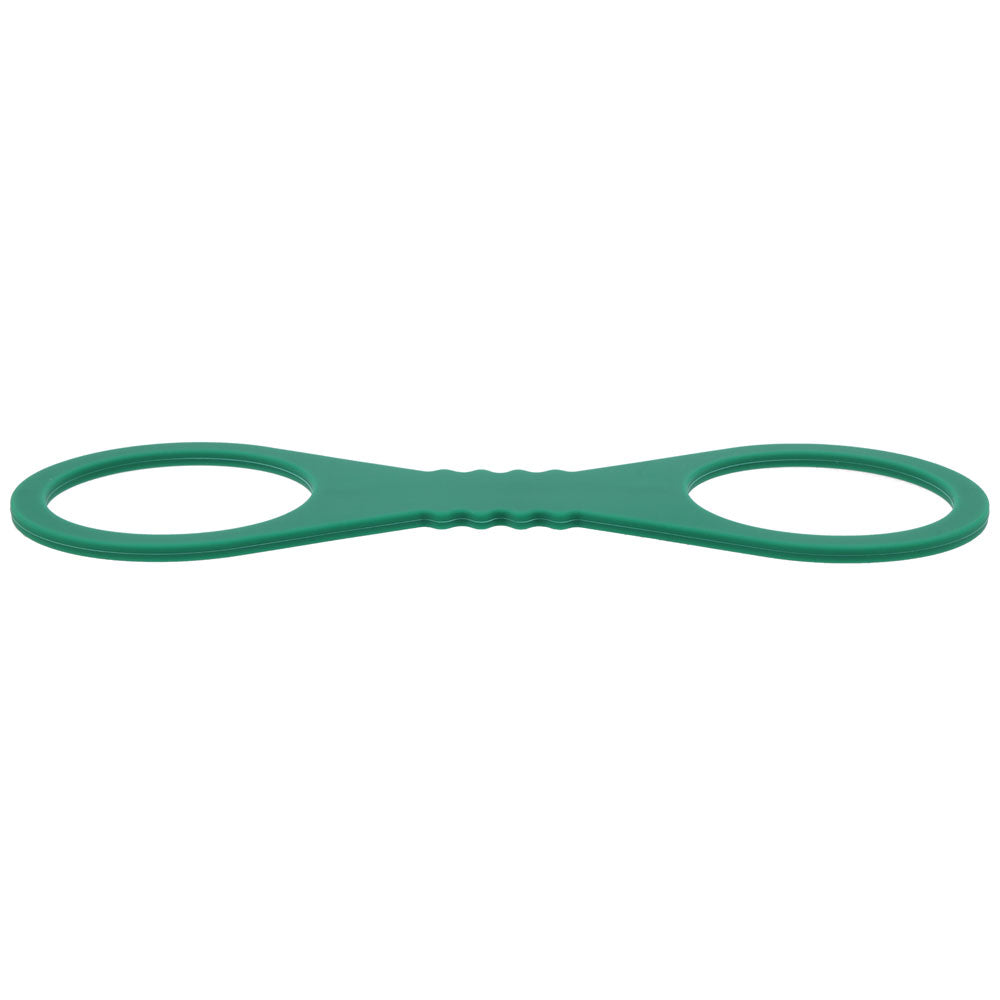 Sex & Mischief Indica Large Silicone Cuffs -  Large Restraints in lush green color, ideal for quick and fuss-free restraint.