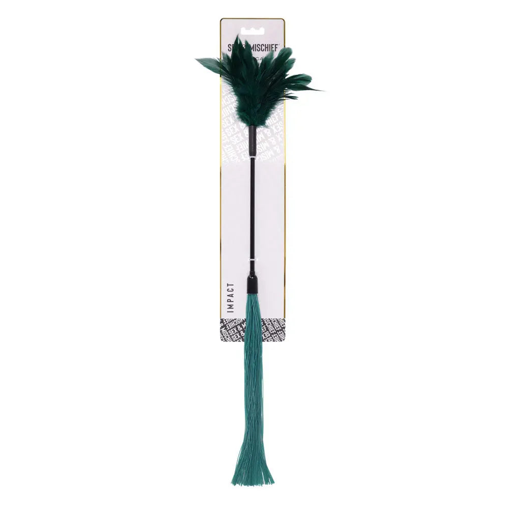 Sex & Mischief Indica Feather Tickler -  Feather Tickler Whip Sportsheets Discreet Intimate Essentials.