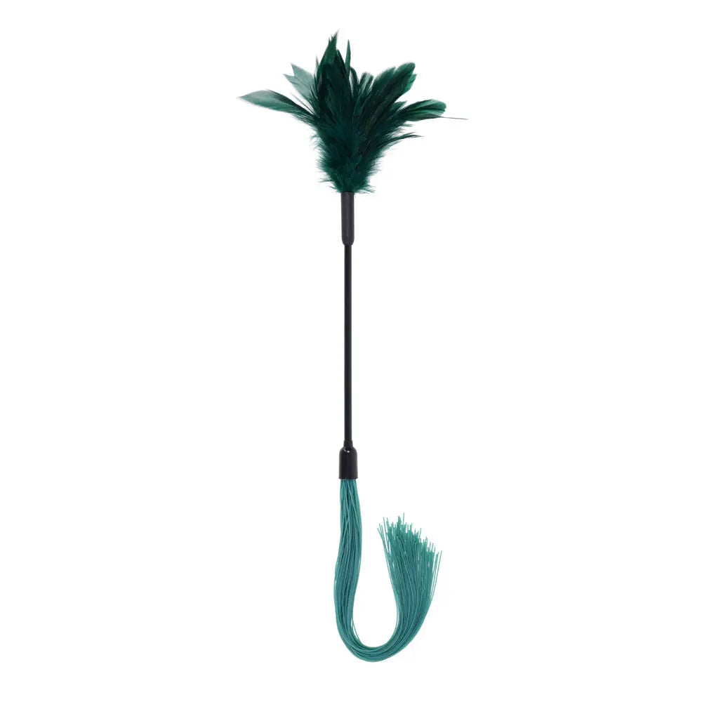 Sex & Mischief Indica Feather Tickler -  Feather Tickler Whip Sportsheets Discreet Intimate Essentials.