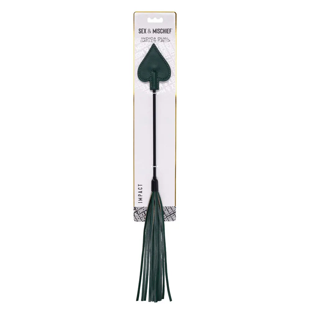 Sex & Mischief Indica Dual Impact Crop -  Crop Whip Sportsheets Discreet Intimate Essentials.