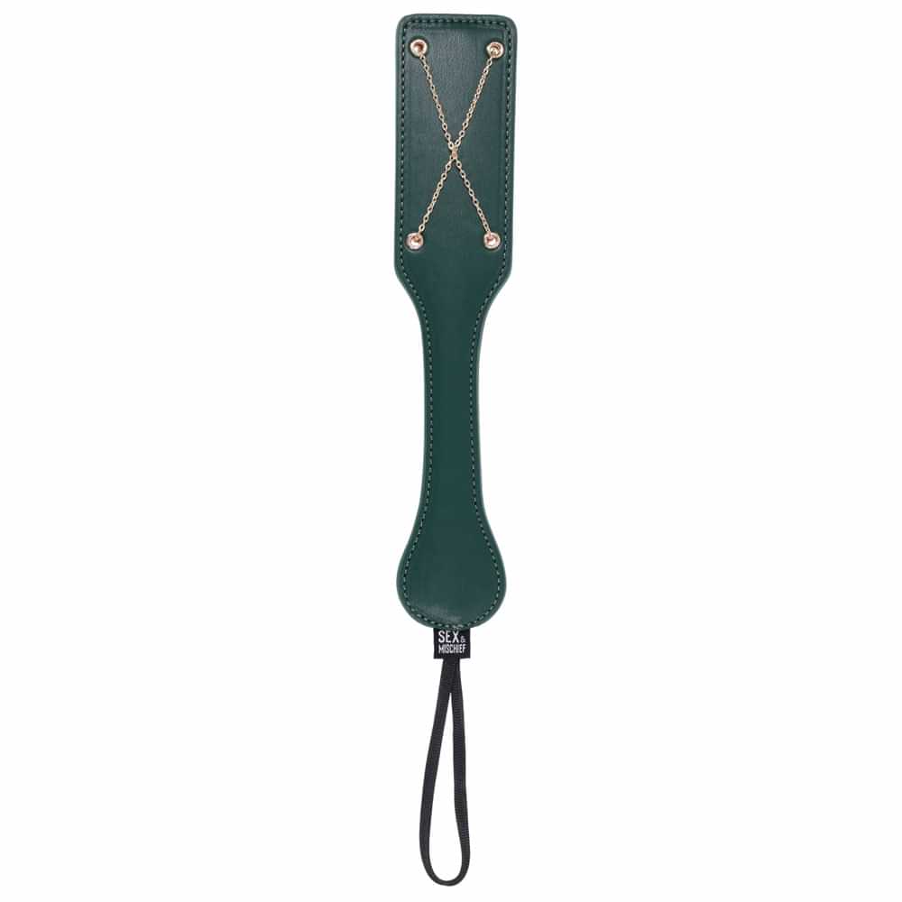 Sex & Mischief Indica Chain Impressions Paddle - /Gold Spanking Paddle Sportsheets Discreet Intimate Essentials.