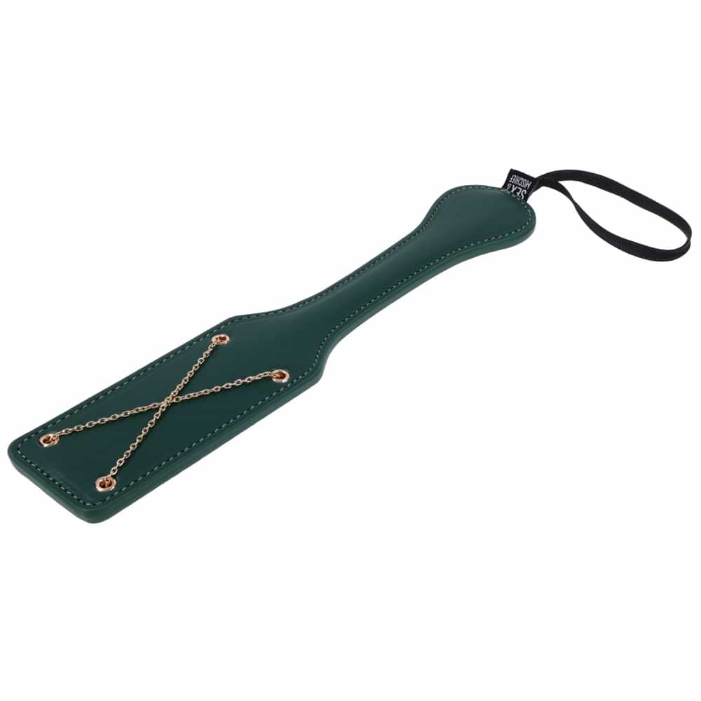 Sex & Mischief Indica Chain Impressions Paddle - /Gold Spanking Paddle Sportsheets Discreet Intimate Essentials.