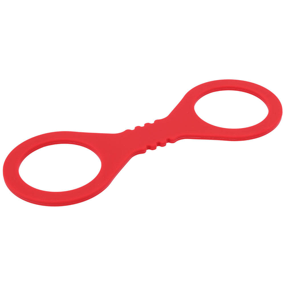 Sex & Mischief Amor Small Silicone Cuffs -  Small Restraints, red silicone cuffs for intimate play.